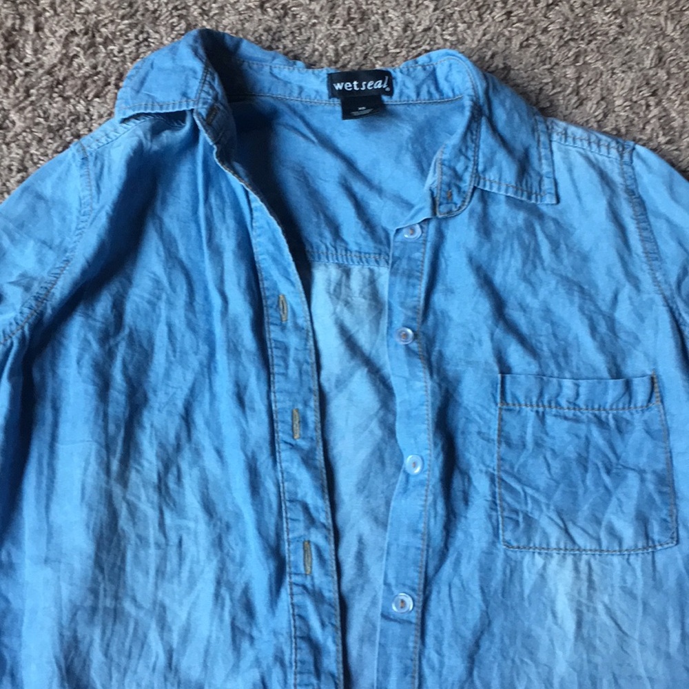 Blue button down - Picture 2 of 2